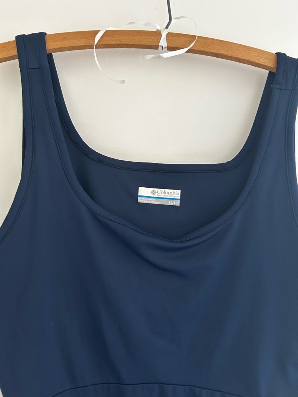 Columbia PFG Performance Fishing Gear Navy Blue Midi Dress with Scoop Neck XL - Picture 8 of 8